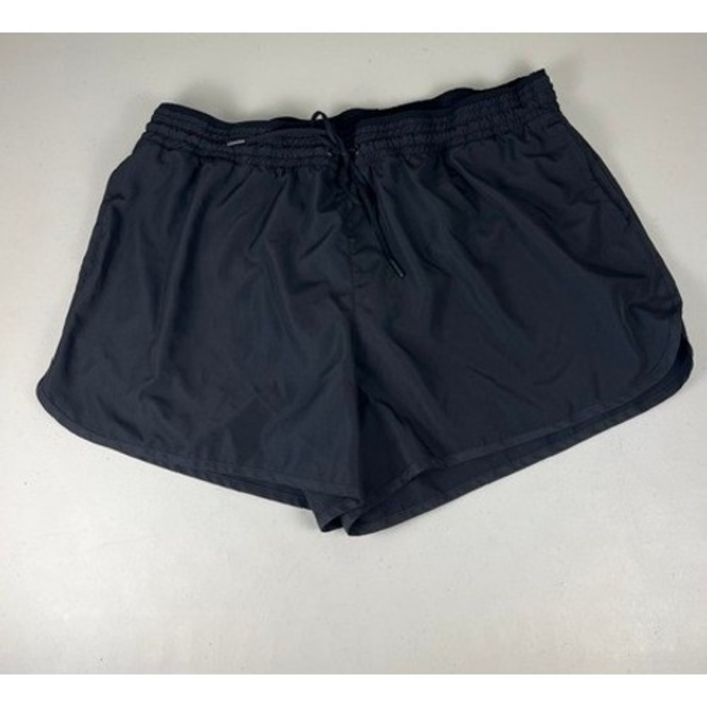 Avia Womens Black Running Shorts XXL 20 Activewear Elastic Waist Drawstring